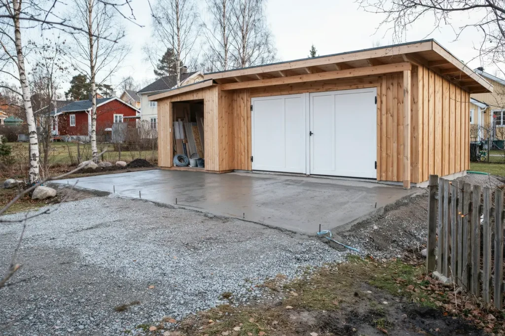 bygga oisolerat garage och f rr d med gjuten grund